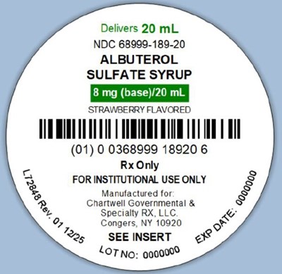 Image Description (Albuterol Sulphate 20ml Cup Label)