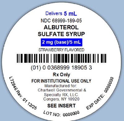 Image Description (Albuterol Sulphate 5ml Cup Label)