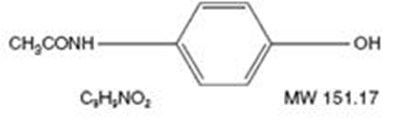 Acetaminophen Structure (Oxycodoneace Str2)