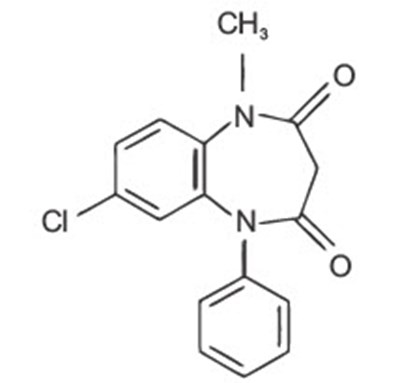 Chemical Structure - clobazam 01