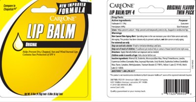 Care One Spf 4 Original Lip Balm Card (Dd6e8327 896a 4479 Ae40 41201d78f1f2 01)