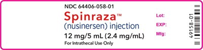Principal Display Panel (Spinraza 12mg/5ml Vial Label)