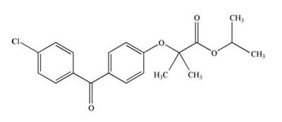Fenofibrate Structural Formula (17909e52 E78b 4d26 88da 47846228f212 01)