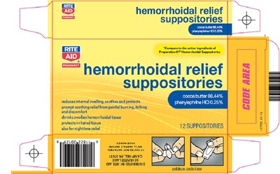 Hemorrhoidal Relief Suppositories Image 1 (Image 01)