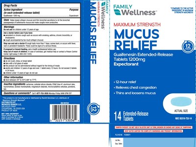Guaifenesin 1200 mg (Mucus Relief 1200 mg Extended Release Caplet Aml 1)