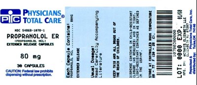 80 mg Package Label (54868 1078 1)