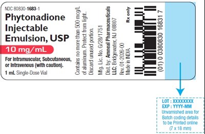 1 (Phytonadione Injectable Emulsion Vial 2)