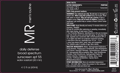 Principal Display Panel (60 ml Bottle Label)
