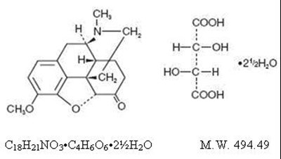 chemical structure - hydrocodone str1