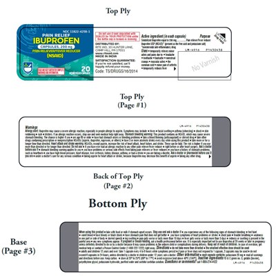 ibuprofen-fig1.jpg PACKAGE LABEL-PRINCIPAL DISPLAY PANEL - 200 mg (20 Capsules Bottle) - ibuprofen fig1