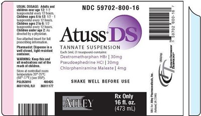 Atuss Ds Package Label (Atley Pharma Atuss Ds Label)