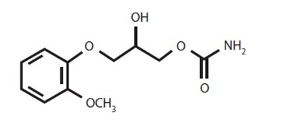 Chemical Structure - methocarbamol 01