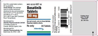 30 tablets - dasatinib 80