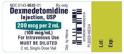 Vial label for Dexmedetomidine HCl Injection - dexmedetomidine hydrochloride injection 2