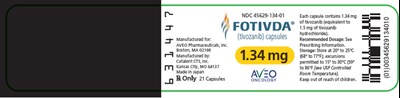 fotivda-04.jpg PRINCIPAL DISPLAY PANEL - 1.34 mg Capsule Bottle Label - fotivda 04