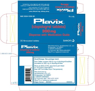 PRINCIPAL DISPLAY PANEL - 300 mg Tablet Blister Pack Carton - plavix 11