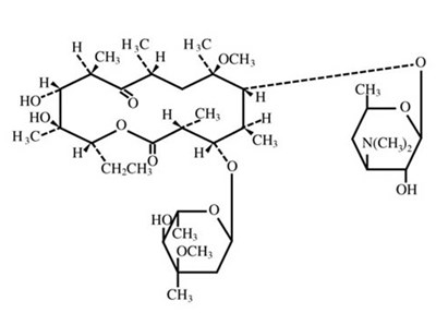 Image Description (Clarithromycin Er Tablets 500 mg Structure)