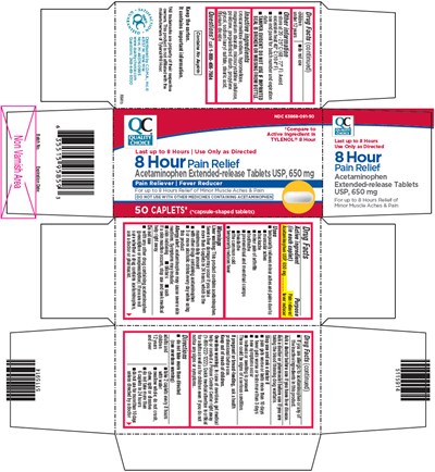qc-01.jpg PRINCIPAL DISPLAY PANEL - 50 Caplet Bottle Carton - qc 01