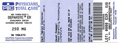 Depakote® Er Divalproex Sodium Extended-release Tablets 250 mg Package Label (5525)