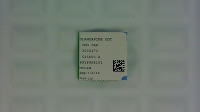 Olanzapine 5mg ODT label - 6918955101
