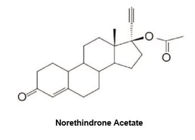 Norethindrone Acetate Structural Formula - image 02