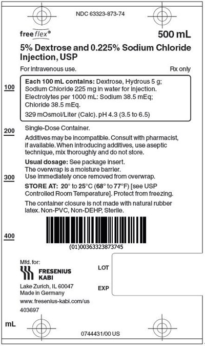 dex1c-0000-05.jpg PACKAGE LABEL - PRINCIPAL DISPLAY – Dextrose and Sodium Chloride 500 mL Bag Label - dex1c 0000 05