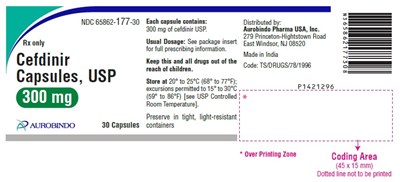 cefdinir-fig1.jpg PACKAGE LABEL-PRINCIPAL DISPLAY PANEL -300 mg (30 Capsule Bottle) - cefdinir fig1