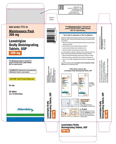 30 Tablets (Lamotrigine 200mg Carton)