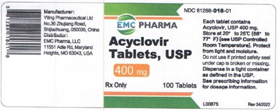 acyclovir-tab-400mg-100s.jpg image description - acyclovir tab 400mg 100s