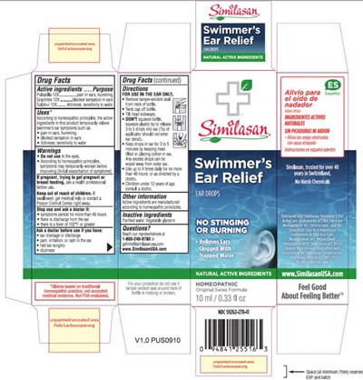 Principal Display Panelndc 59262-278-11similasanswimmer’s Ear Reliefear Drops10 mL/ 0.33 Fl Oz (Swimmers Ear Relief 01)