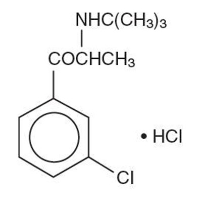 The structural formula Bupropion Hydrochloride. - image 1
