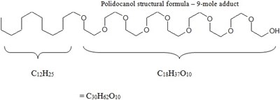 Polidocanol Structural Formula (Varithena Figure 01)
