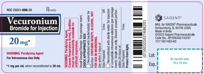Package Label – Principal Display Panel – Vial Label (Vec05 0001 03)