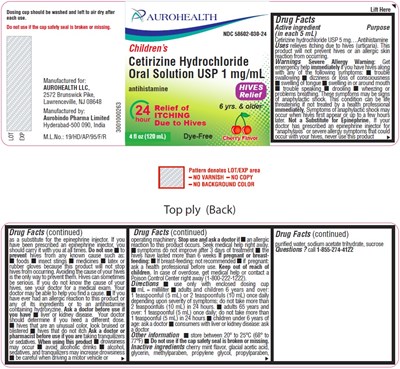 cetirizine-hives-fig1.jpg PACKAGE LABEL-PRINCIPAL DISPLAY PANEL - 1 mg/mL (120 mL Bottle) - cetirizine hives fig1