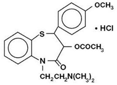 Diltiazem Hydrochloride Chemical Structure (Image 1)