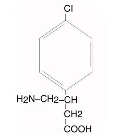 baclofen-structure.jpg chemical-structrure - baclofen structure