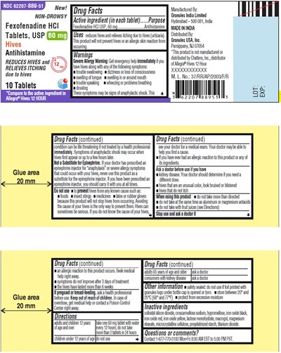 Fexofenadine-60mg-10s-label (Fexofenadine 60mg 10s Label)