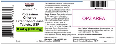 1 (Pchloride Container 600mg 100s Pack)