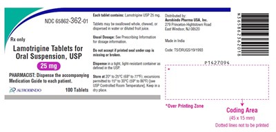 lamotrigine-fig6.jpg PACKAGE LABEL-PRINCIPAL DISPLAY PANEL - 25 mg (100 Tablets Bottle) - lamotrigine fig6