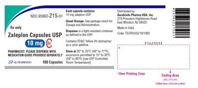 PACKAGE LABEL-PRINCIPAL DISPLAY PANEL –10 mg (100 Capsules Bottle) - zaleplon fig2