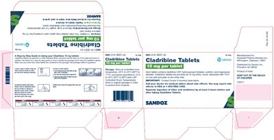 Image Description (Cladribine Tabs 10mg Carton Label)
