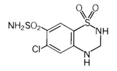 Hydrochlorothiazide Structure (Hydrochlorothiazide Chemical Structure)
