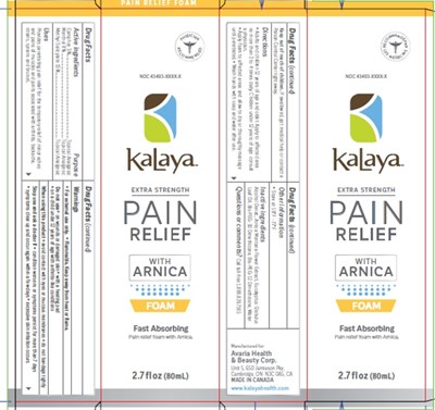 image description - Pain relief foam