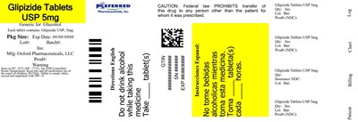 Glipizide Tablets Usp 5mg (5mg Bottle)