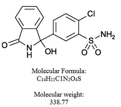 Chlorthalidone Structural Formula (Image 01)