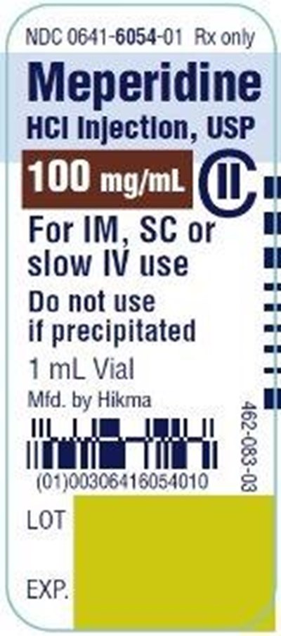 meperidine-hydrochloride-injection-usp-6.jpg Meperidine HCl Injection, USP 50 mg/mL 25 x 1 mL Single Dose Vials - meperidine hydrochloride injection usp 6
