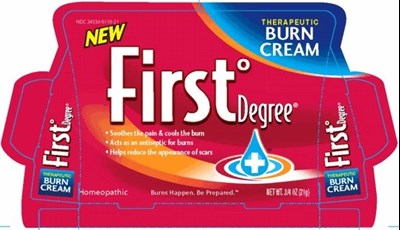Carton Label (First Degree Therapeutic Burn Cream)
