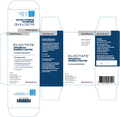 Principal Display Panel (3000 IU Nominal Carton Label)