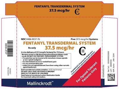fentanyl-transdermal-system-9.jpg PRINCIPAL DISPLAY PANEL - 37.5 mcg/hr - fentanyl transdermal system 9