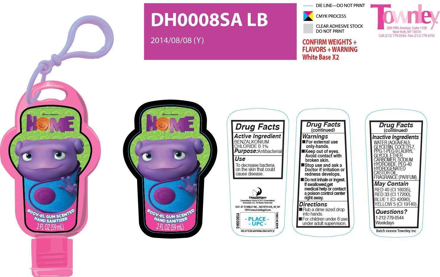 Boov-el Gum Scented Hand Sanitizer- Images NDC69157-020